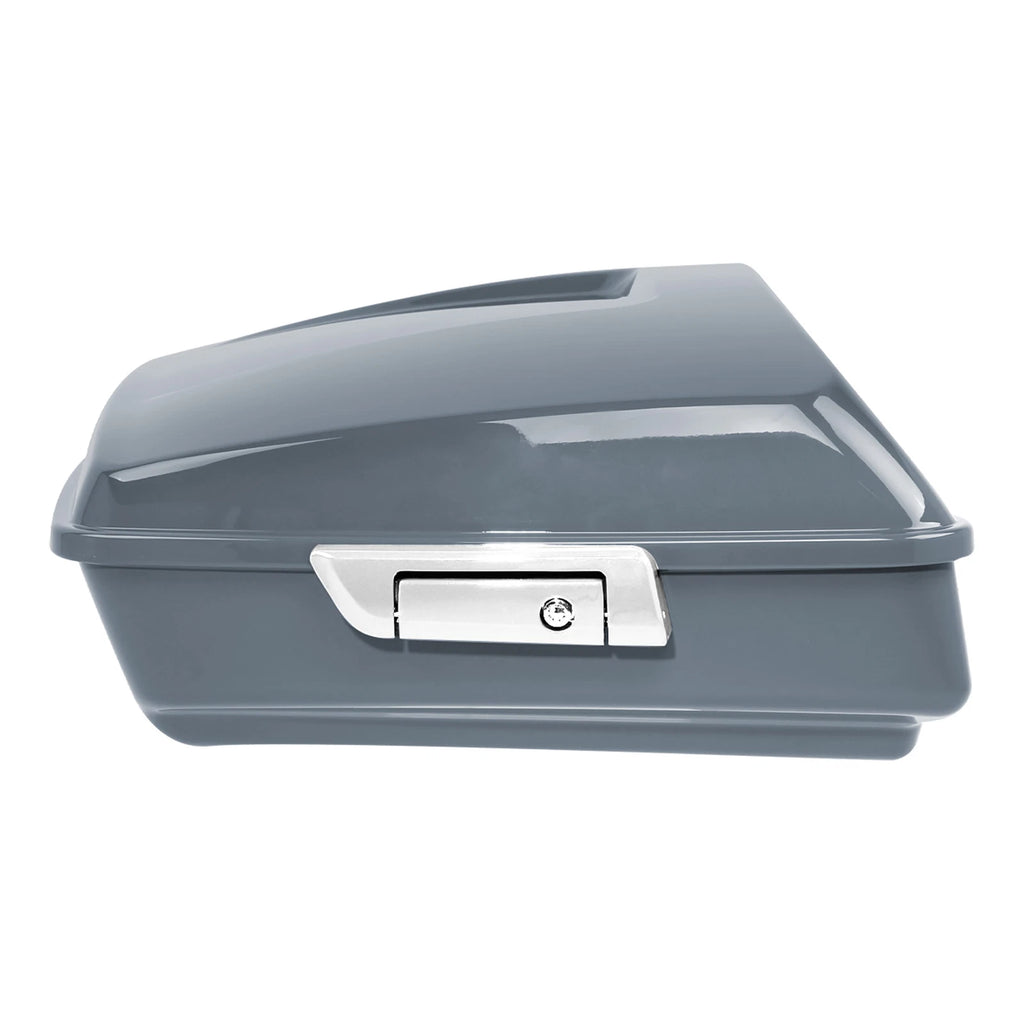 Chopped Trunk Backrest Mount for Harley Road King Glide (2014–2026) Gunship Gray