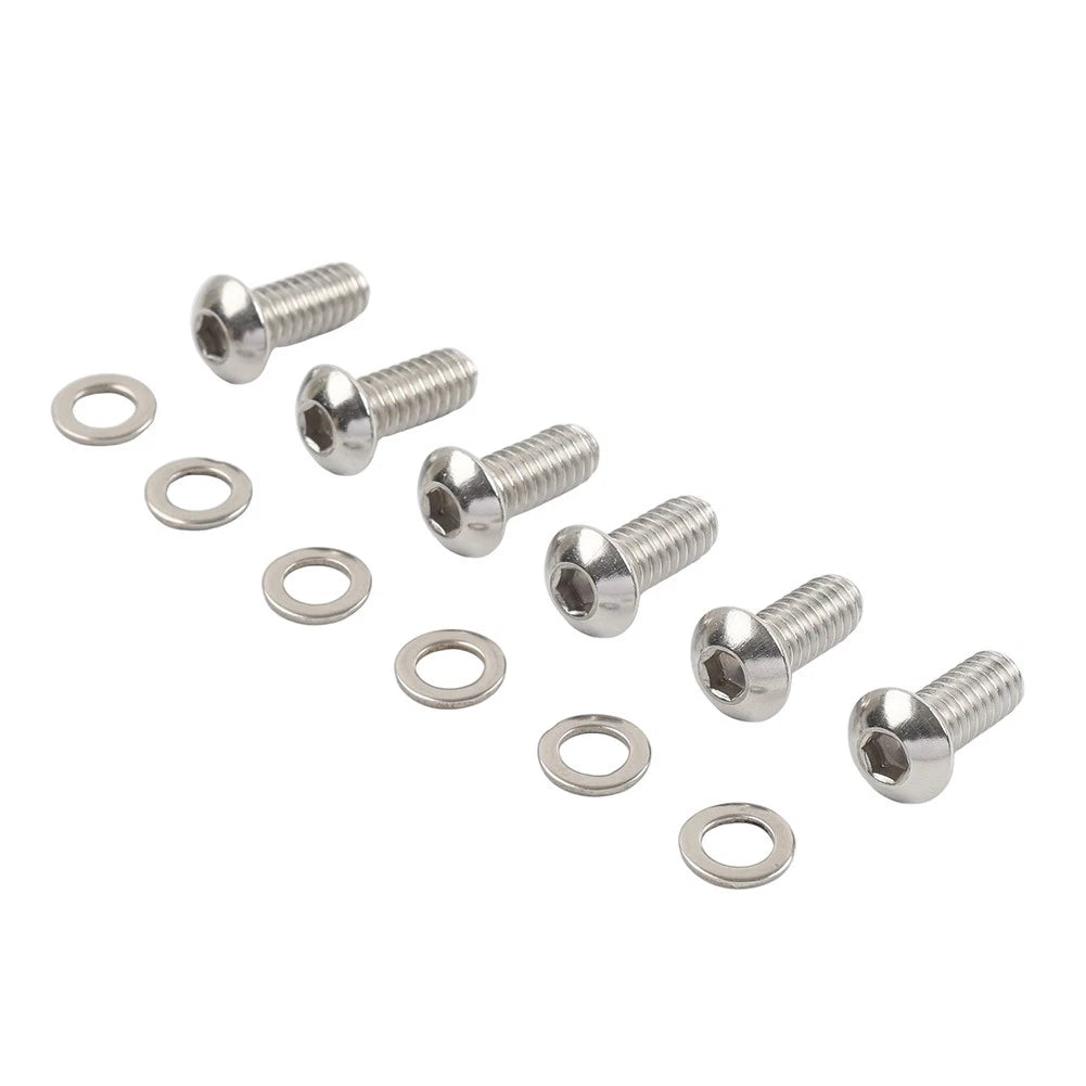 Stainless Derby Cover Screw Bolt w/ Washer for Harley Touring Softail Sportster