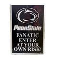 8" x 12" Embossed Metal Parking Sign for Penn State Fanatic