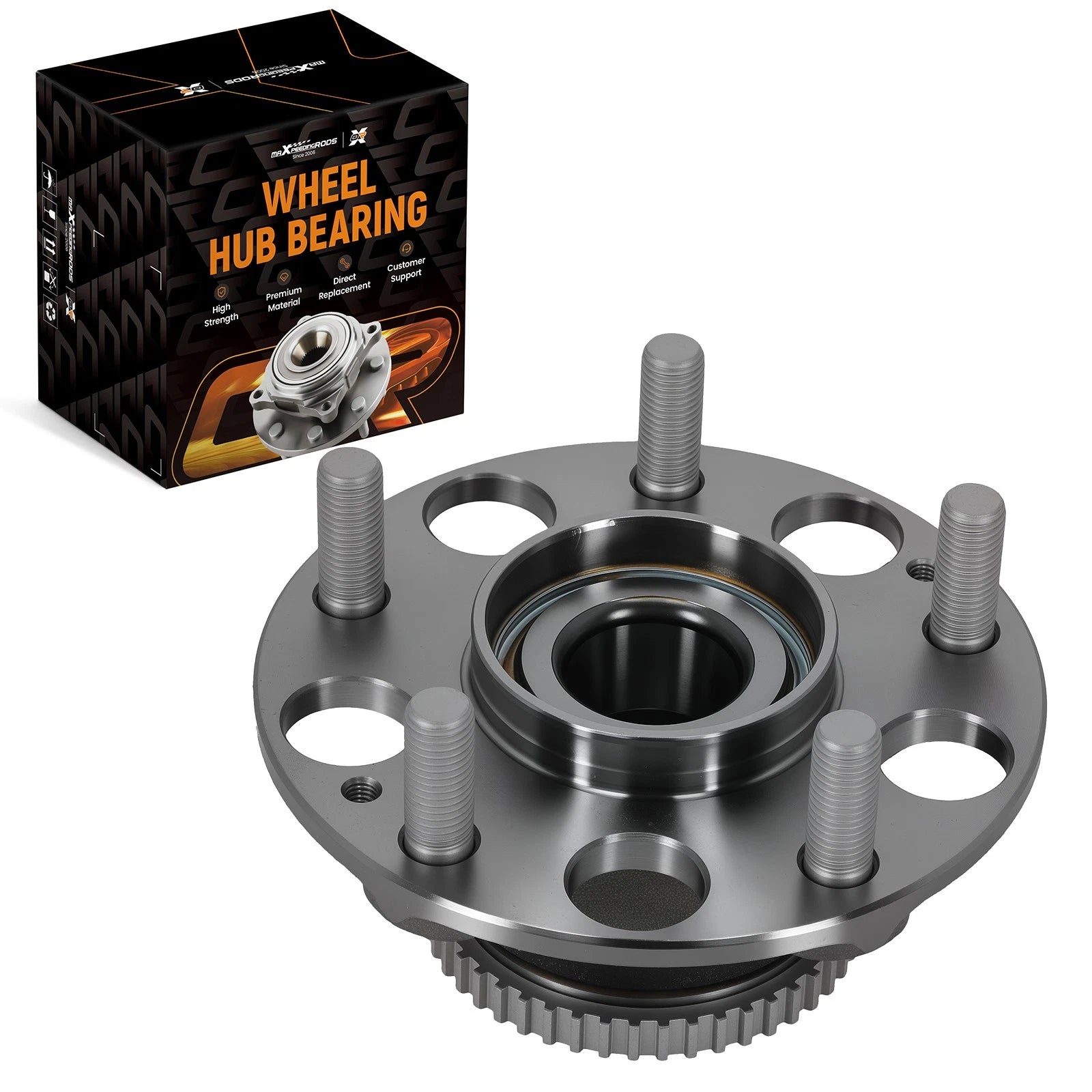 Rear 5 Lug Wheel Hub Bearing Unit for Acura TL Honda Accord (2003–2008) 42200SDAA51