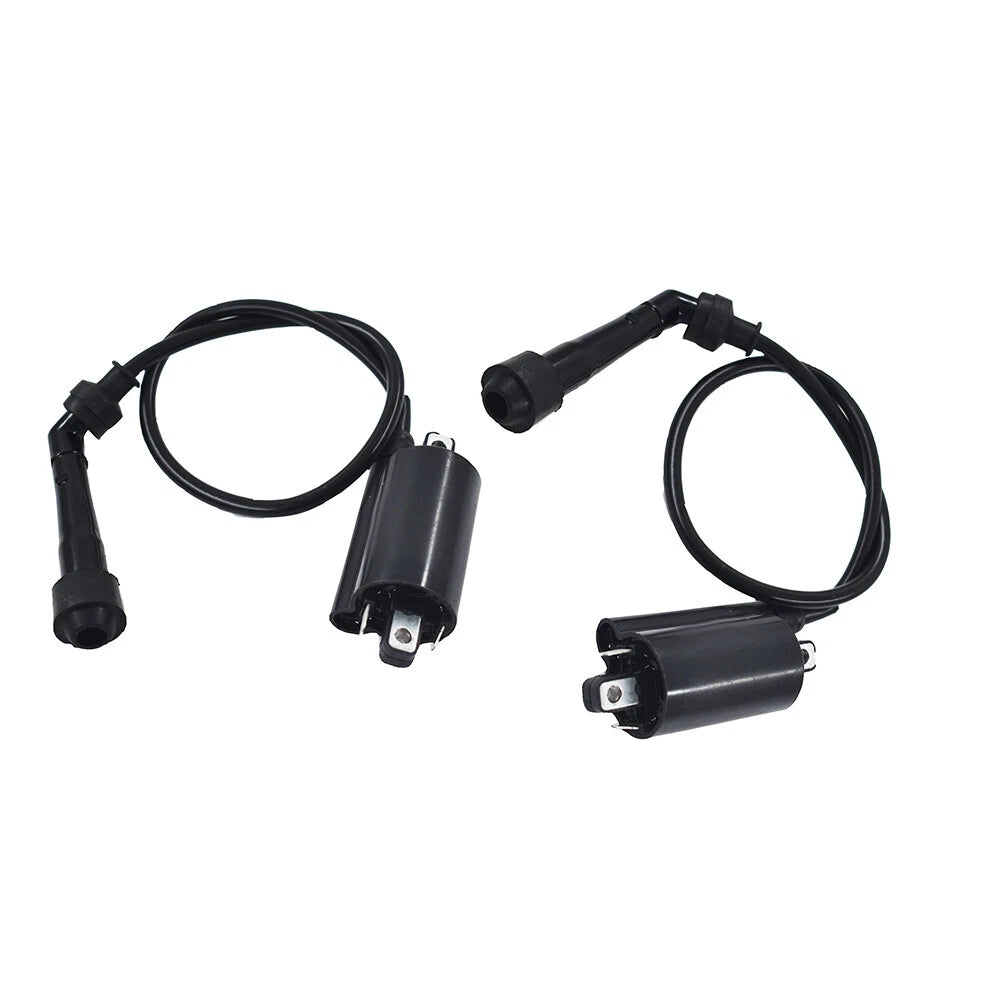 Set of 2 Ignition Coils for Kawasaki EX500 Ninja 500 500R (1987–2009)