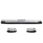 3Pcs Chrome Housing Blue LED Cab Roof Running Light for Silverado/Sierra (2007–2013)