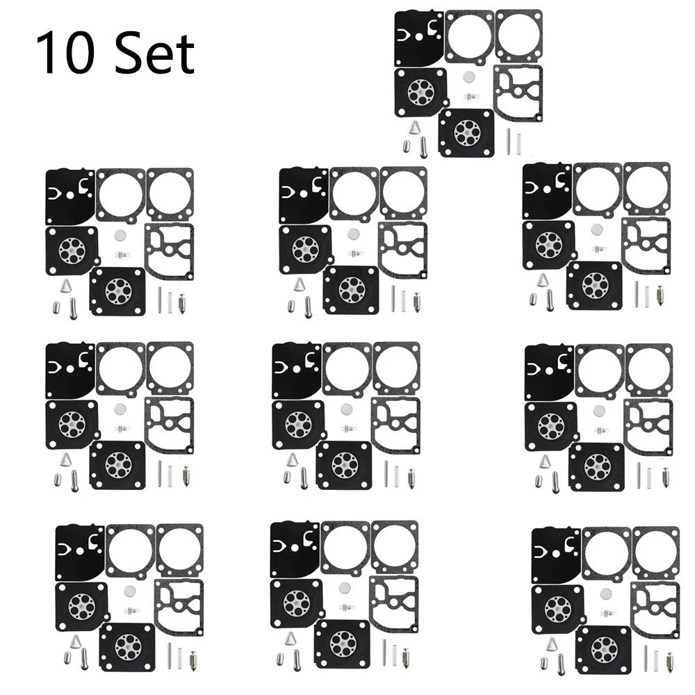 Set of 10 Carburetor Rebuild Kits for Husqvarna 113LD 123C (RB-69 RB69)