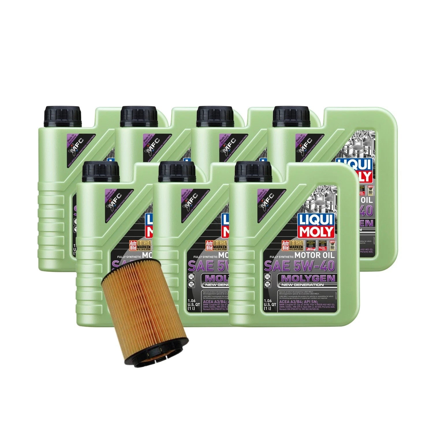 Oil Change Kit 7L Liqui Moly Molygen 5W-40 for Audi Q7 (2006–2015)