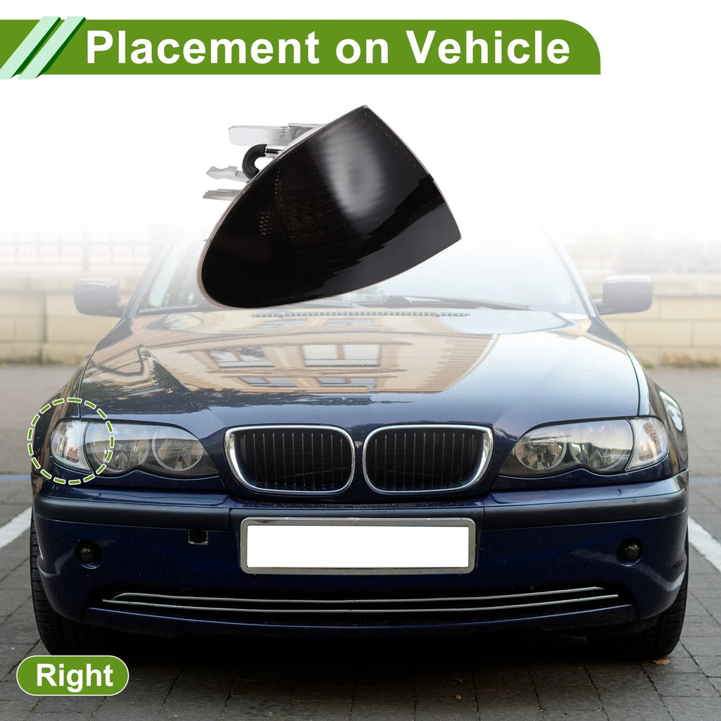 1 Pc Right Corner Signal Light Cover for BMW 3 Series (1999–2001) No. 63136902766