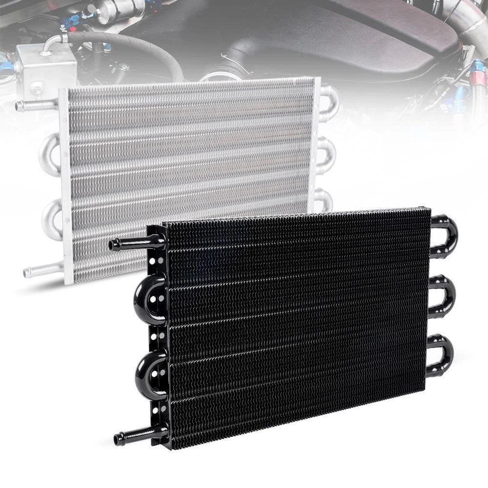 6 Rows Universal Aluminum Transmission Oil Cooler Kit