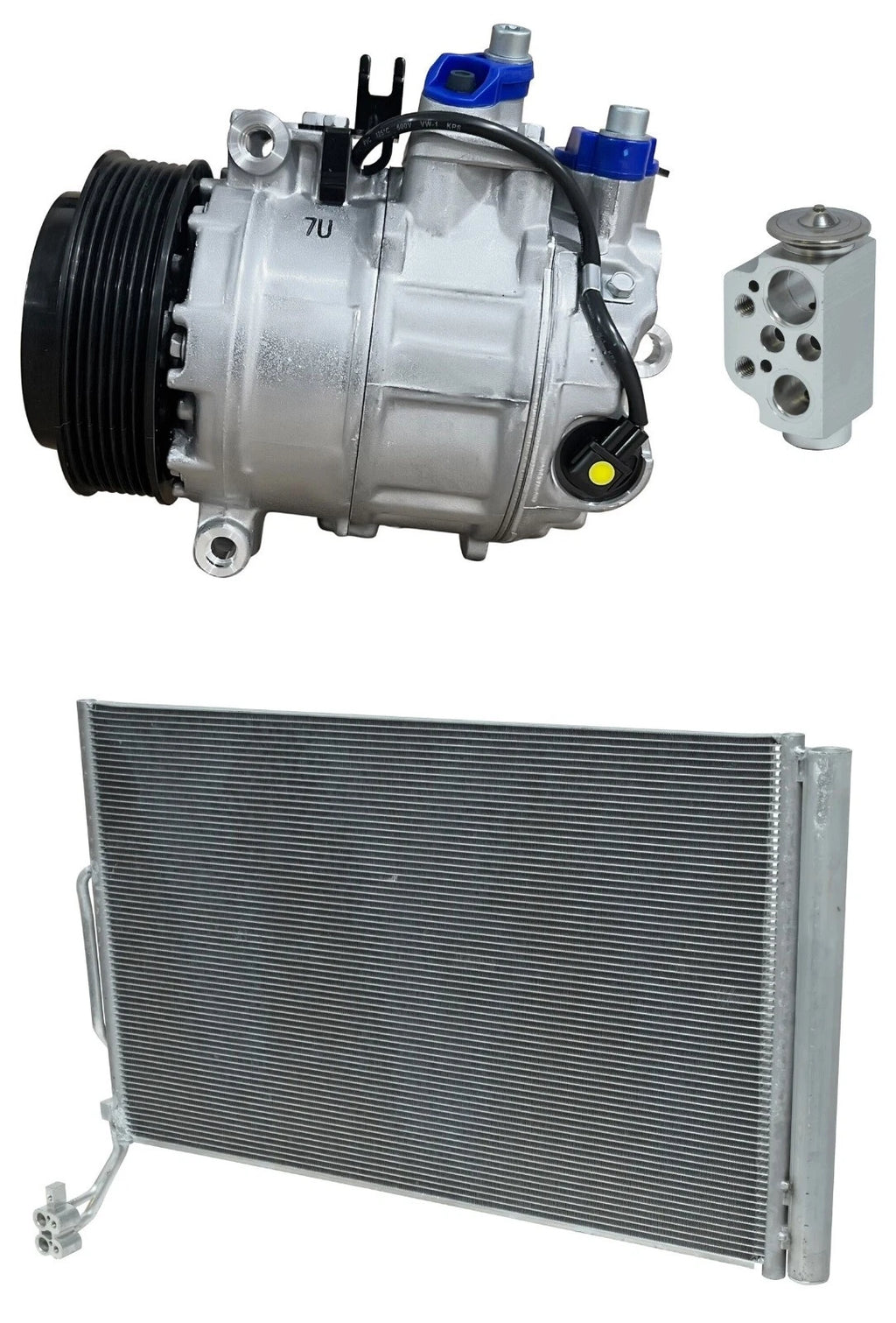 A/C Compressor Kit With Condenser for Porsche Cayenne 4.8L (2012–2012)