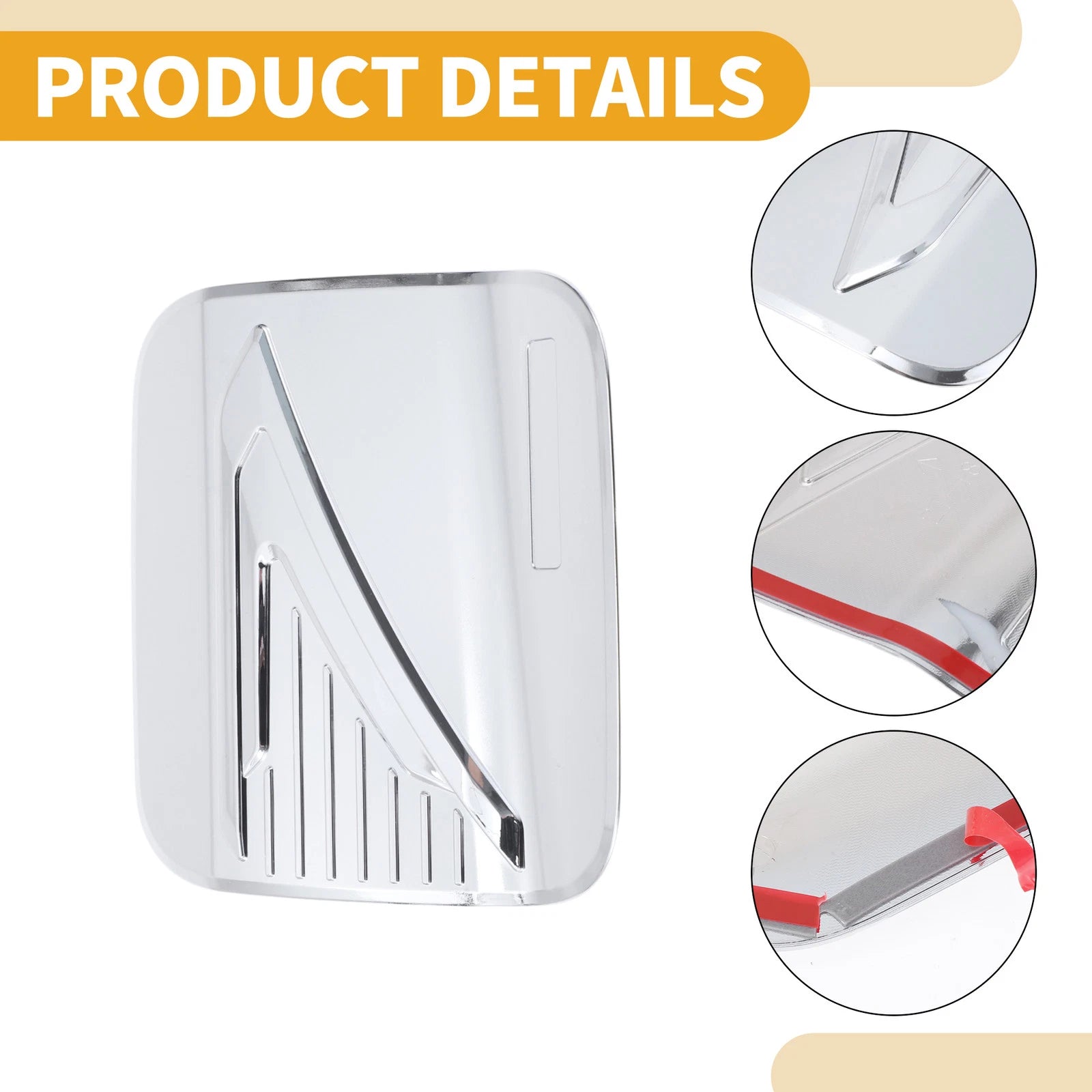 Fuel Tank Door Cap for Toyota Sienna (2022–2025) Chrome Silver Tone