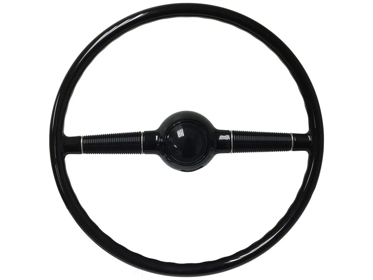 Steering Wheel Horn for 1940 Ford Deluxe Taper (16 Inch Gloss Black)
