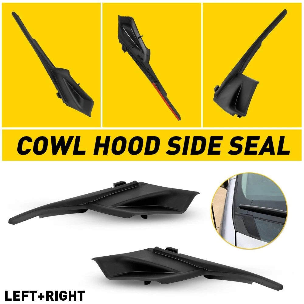 2Pcs Windshield Wiper Side Cowl Cover Trim for Toyota Sienna (2011–2020)