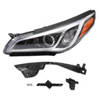 Left Driver Side Halogen Headlight for Hyundai Sonata (2015–2017)
