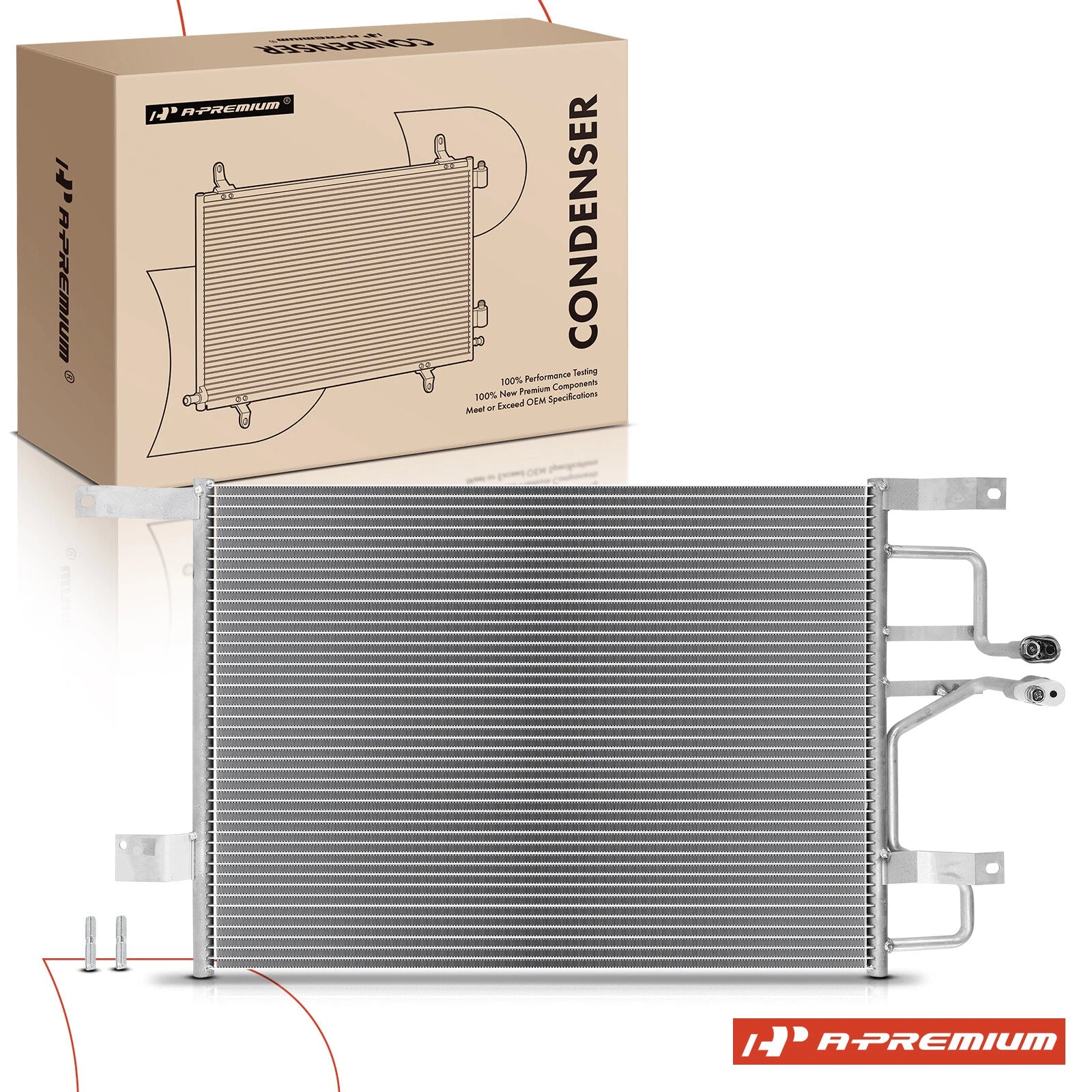 A/C Condenser with Bracket for Lincoln Town Car (1998–2002)