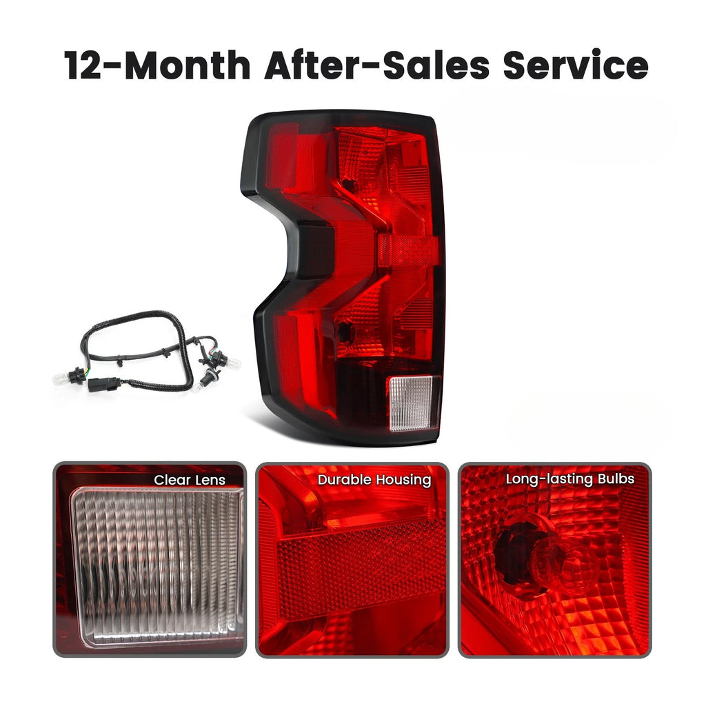 Halogen Tail Light W/Bulb Left for Chevy Colorado WT/LT/Trail Boss (2023–2026)