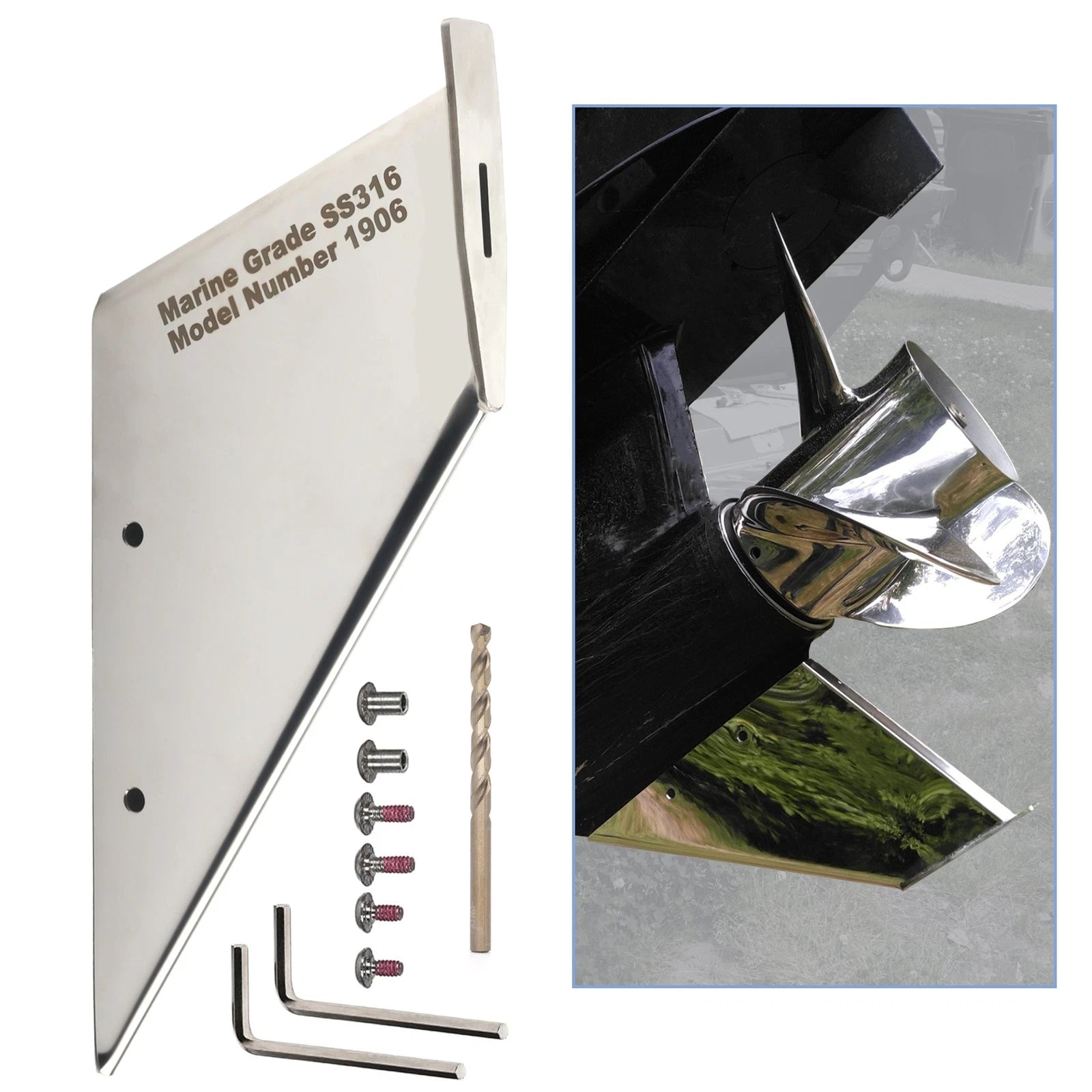 Lower Unit Skeg Protector Guard for Yamaha Marine 60-100 HP (All Years)