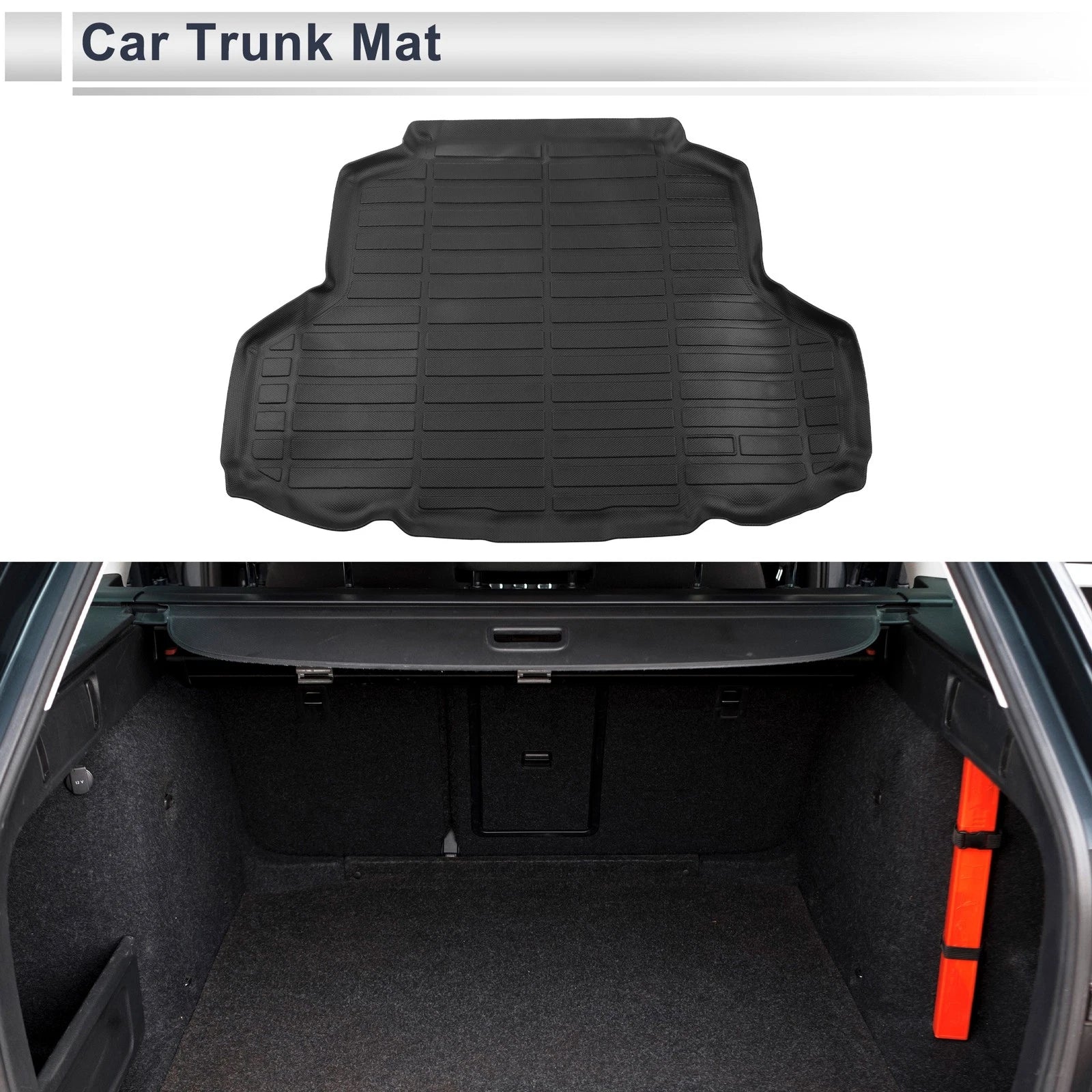 Cargo Liner Rear Trunk Mat for Mitsubishi Lancer (2001–2007) TPE Long Grid