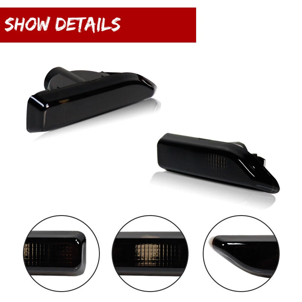 Smoke Lens Front Parking Side Marker Lights for Mini Countryman F60 (2017–2023)