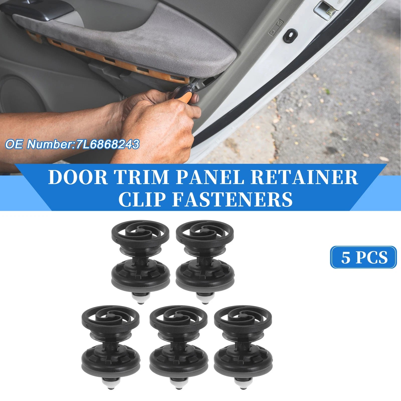 5 Pcs Door Panel Trim Retainer Clips for Audi A5 Quattro (2008–2023)