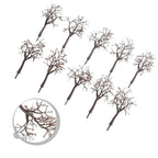 Set of 4 Model Train Landscape Trees for Scenery (12cm)