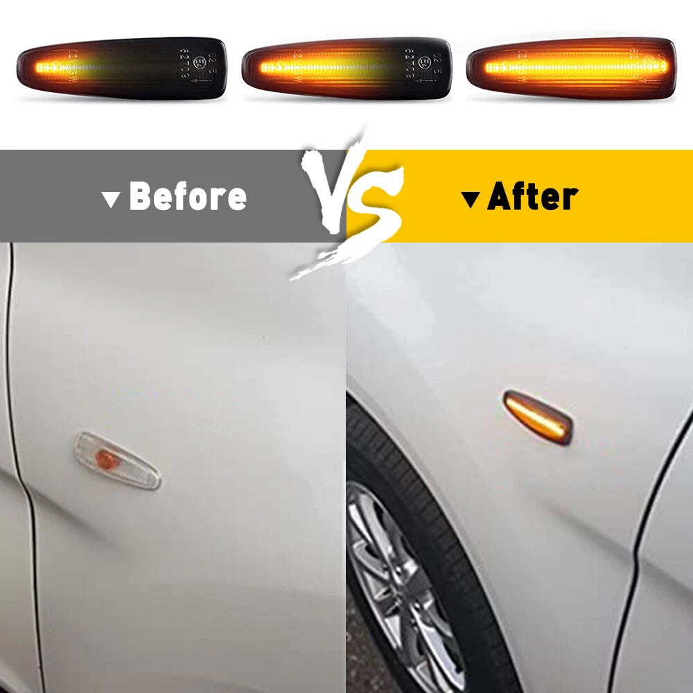 Sequential Amber LED Front Side Fender Light for Mitsubishi Lancer EVO (2008–2017)