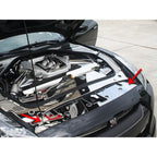 Front Header Plate 2pc Polished Stainless Steel for Nissan GT-R (2010–2013)