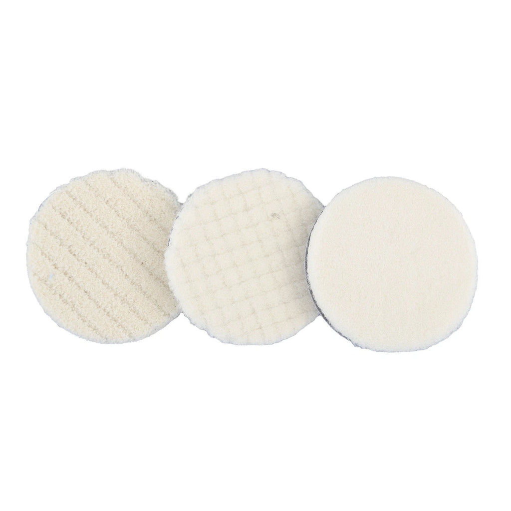 3pcs Buffing Wool Polishing Pads for Auto Car Detailing Waxing Polisher