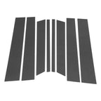 8pcs Door Pillar Window Trim for Ford Territory (2019–2021) Carbon Fiber Black