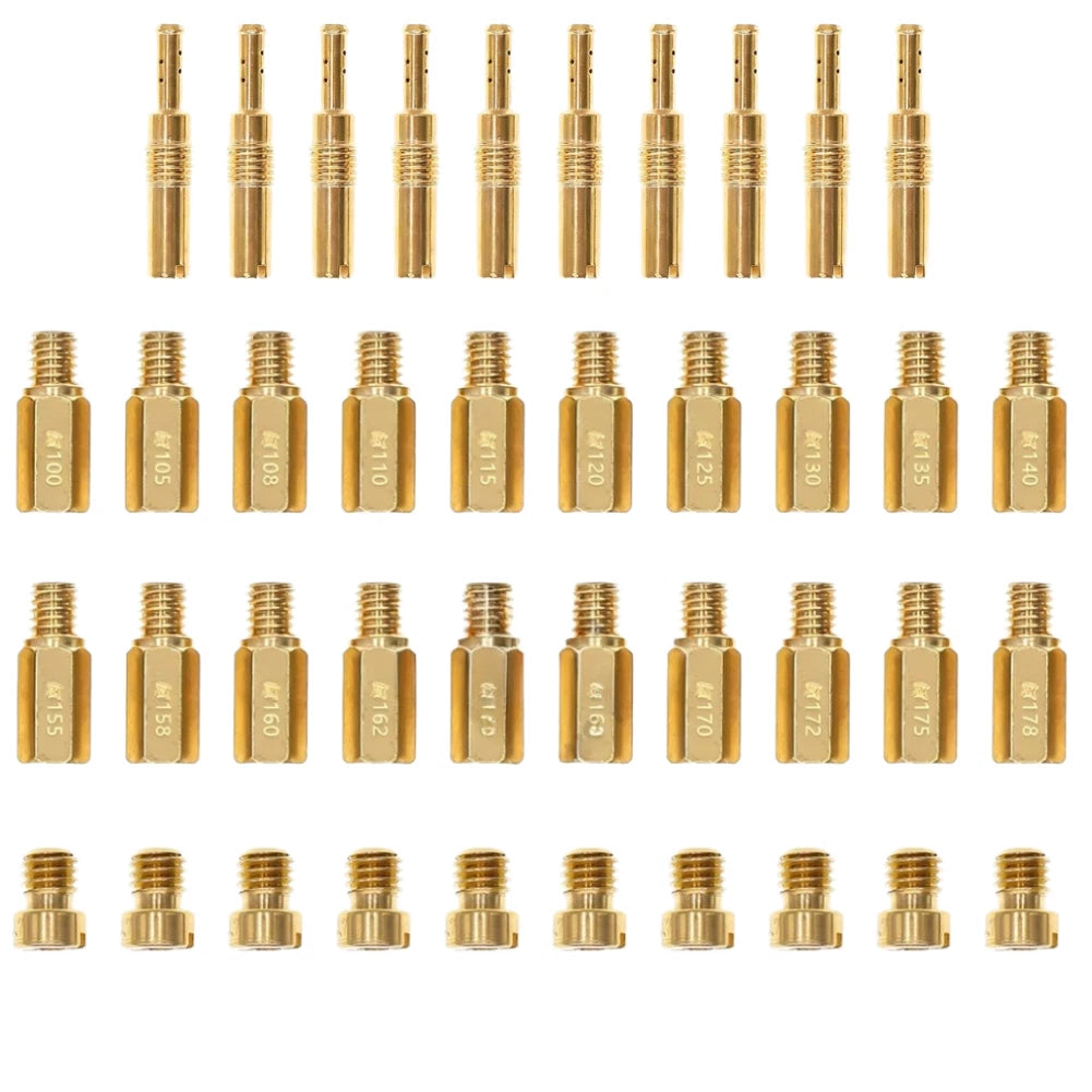 40-Piece Jet Kit for PWK CVK Carburetors (Slow Main Fuel Nozzles)