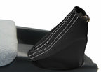 E Brake Boot Cover for Nissan Skyline R32 (1989–1993) Carbon Fiber White Stitch
