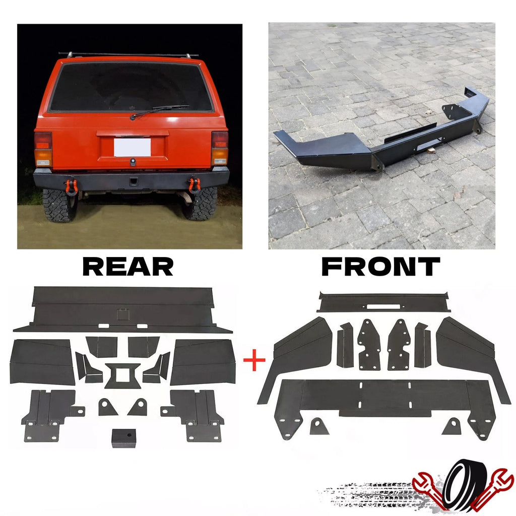 Bumper Mount Plate Kit for Jeep Cherokee XJ (1984–2001)