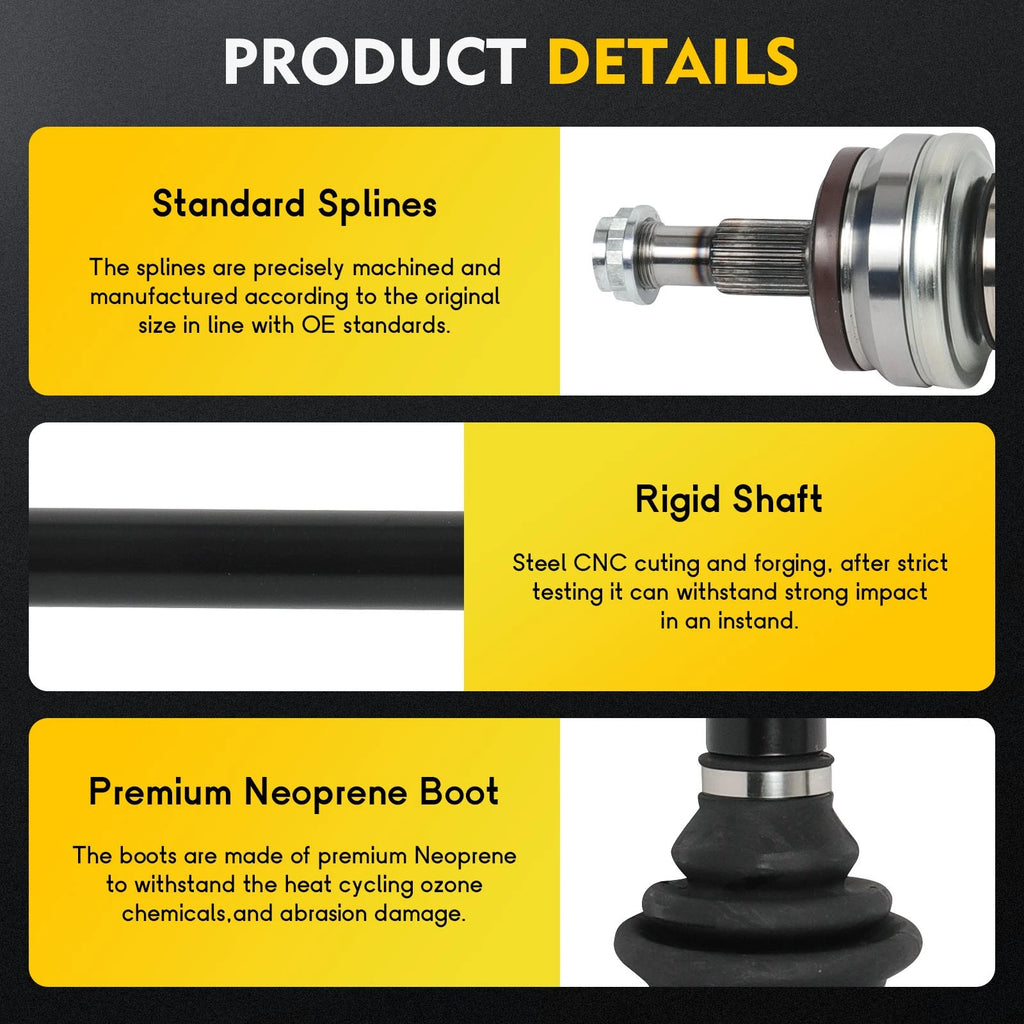 CV Axle Set for Mercedes-Benz CLS400 E350 E400 E550 GLK350