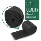 Ribbed Bunk Carpet for Marine Boat Trailer (9" x 25') - Black