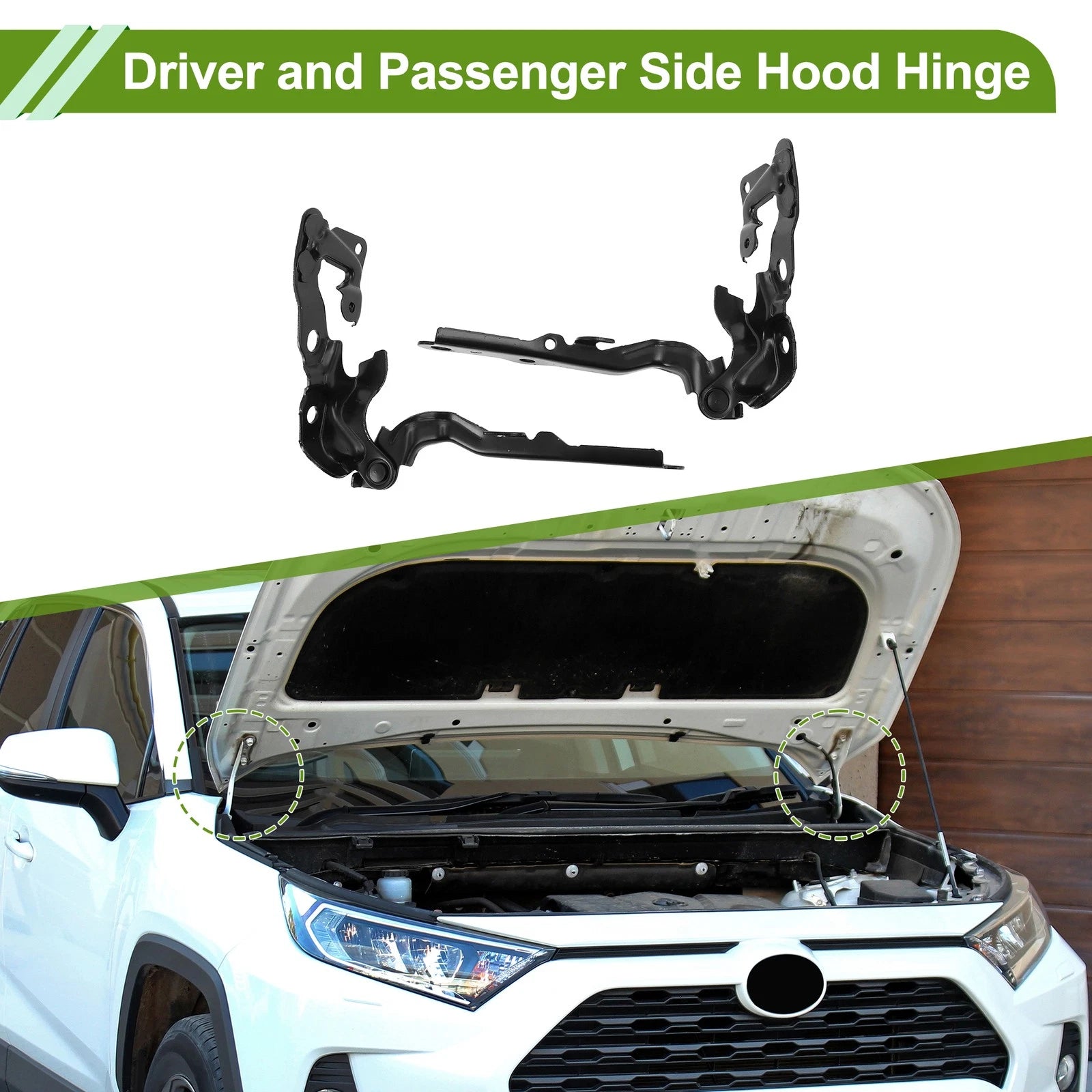 Hood Hinges for Toyota Camry (2007–2011) 1 Pair No. 5341033180
