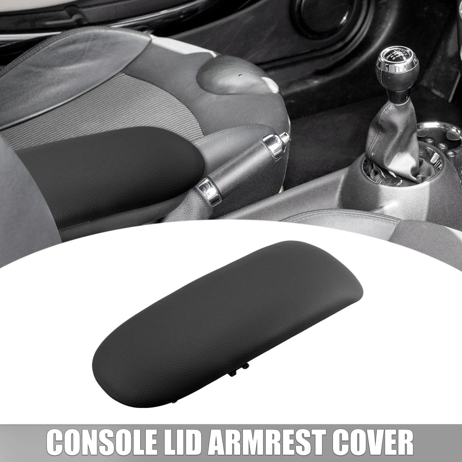 Center Console Armrest Cover Faux Leather for BMW Mini Cooper (2002-2008)