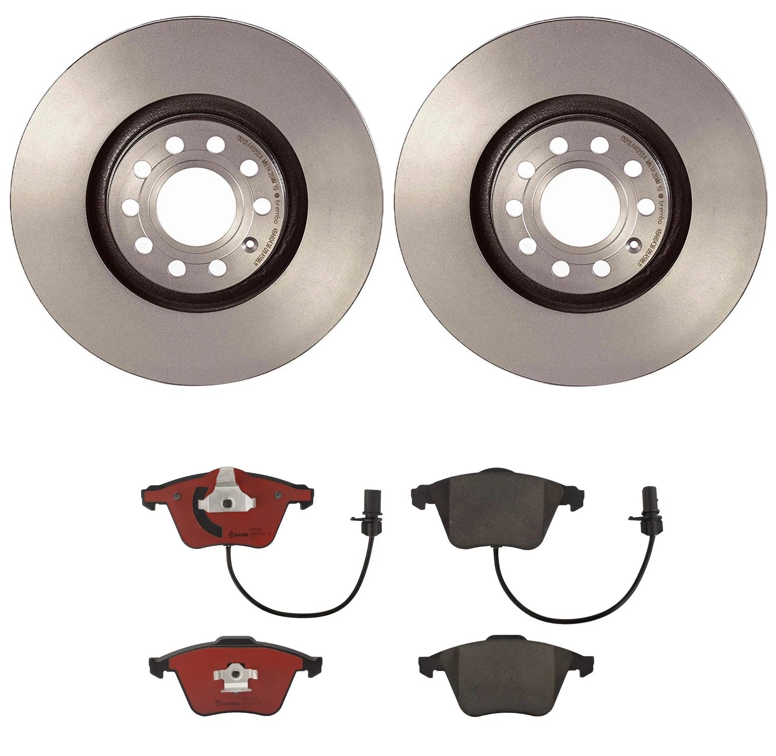 Brembo Front Brake Kit with Ceramic Pads & 320mm Disc Rotors for Audi A4 (2002–2008)