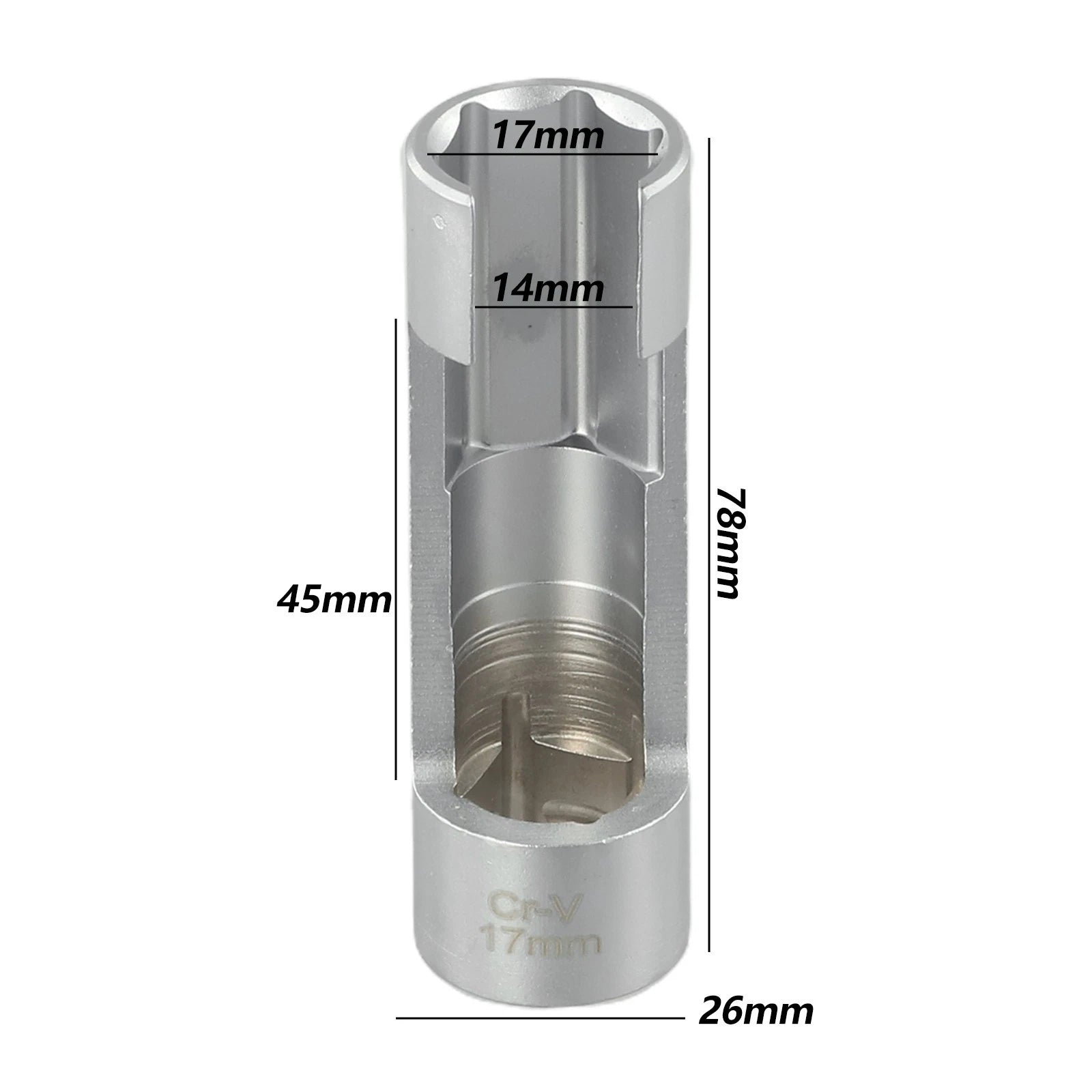 Oxygen Sensor Wrench for - Hexagonal Opening Removal Sleeve
