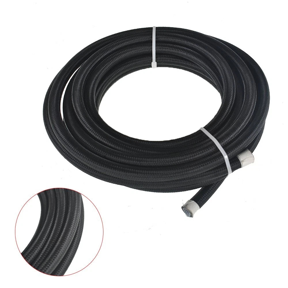 20FT Nylon E85 PTFE Fuel Line Hose Kit with 10 Fittings 8AN