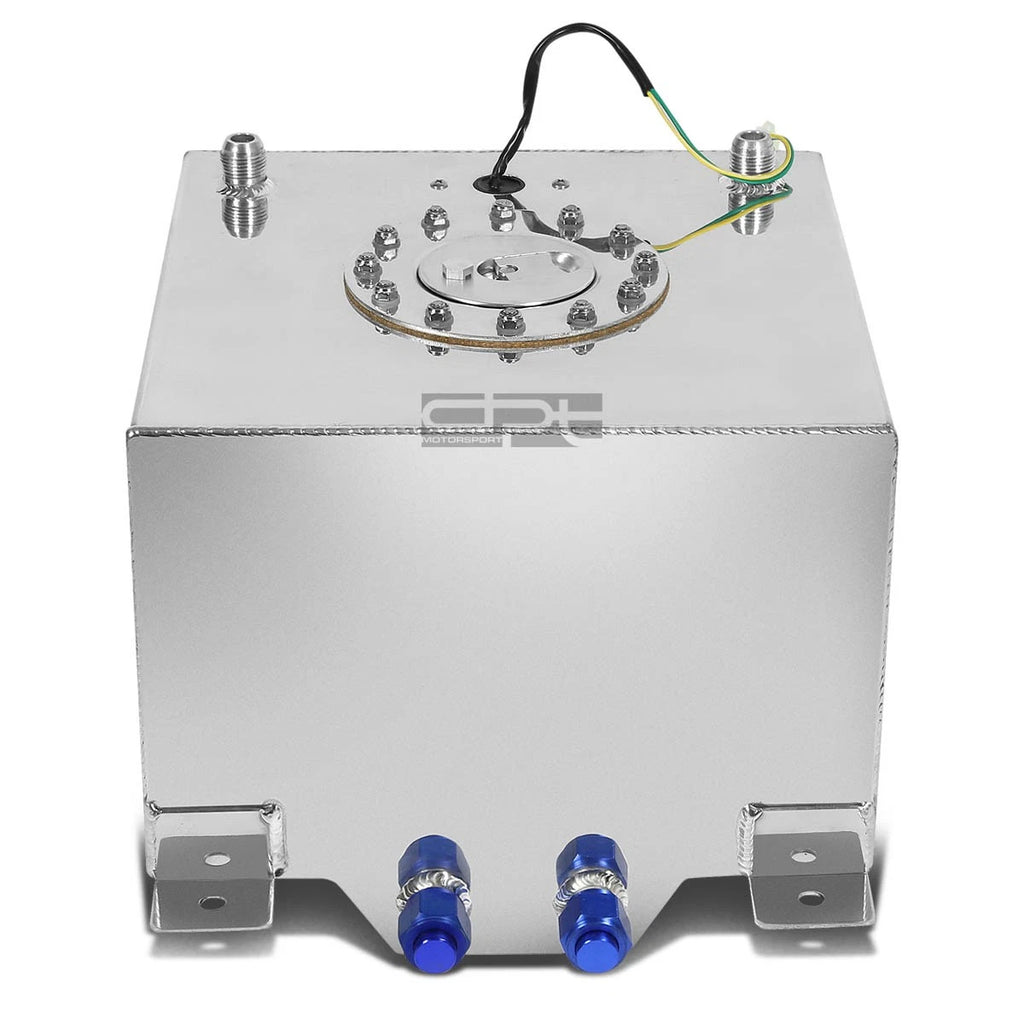 8 Gallon Lightweight Polished Aluminum Race Fuel Cell Tank for