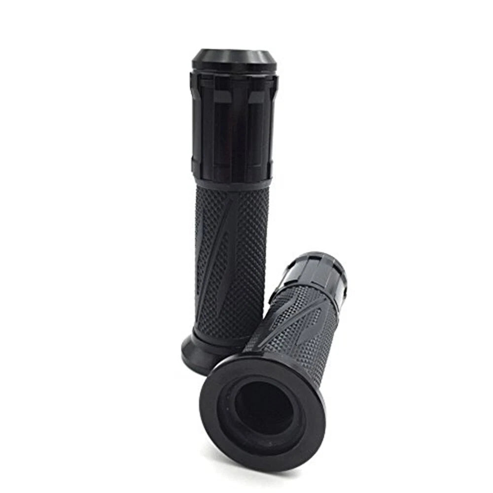 7/8" Black CNC Rubber Handbar Grip for Yamaha XJR1300 XJ6 V-Max MT-01 TDM900