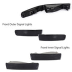 Set of 4 Smoked Front Bumper Marker Signal Lights for Honda Prelude (1992–1996)