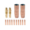 MIG Welding Gun Kit .035" Tip Nozzles for Tweco Mini (#1) 100L