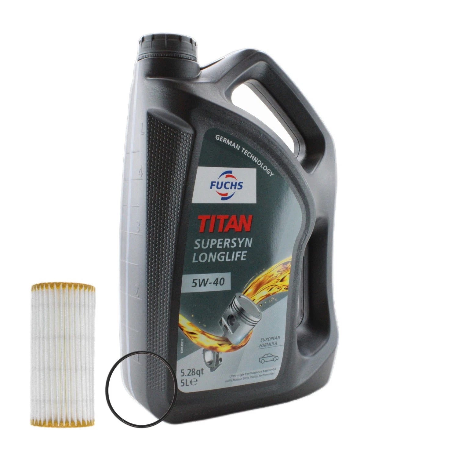 5L Fuchs TITAN SUPERSYN LL 5W-40 Engine Oil Change Kit for Audi A6 Quattro (2012–2018)