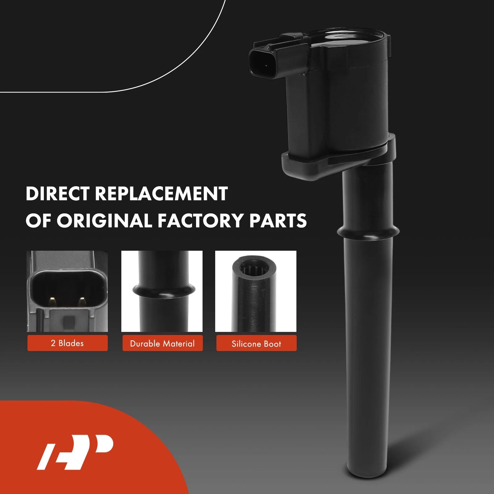 Set of 8 Ignition Coils and Iridium Spark Plugs for Ford Mustang