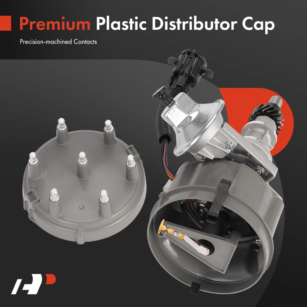 Ignition Distributor with Cap & Rotor for Ford F-150 F-250 F-350 E-350