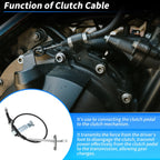 Clutch Cable No.41510-0X910 for Hyundai i10 (2007–2013) 1.0L 1.2L G3LA G4LA