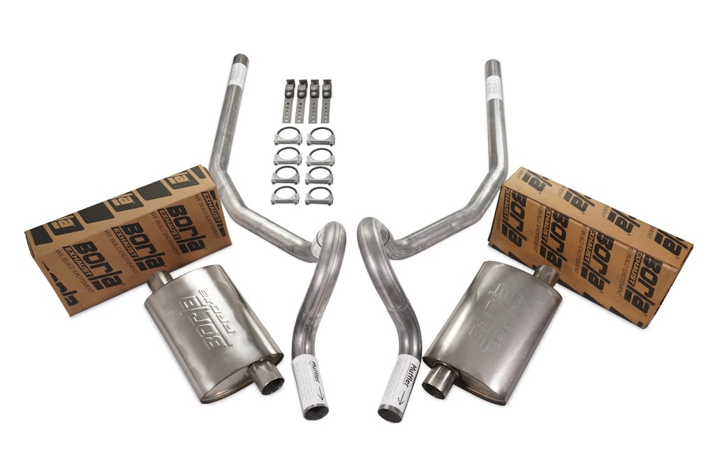 2.5" Dual Exhaust Kit for GM G Body (1978–1988) - Borla Pro XS Rear Exit