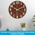 Luminous Wall Clock for Home Office Decor (Silent Quartz)
