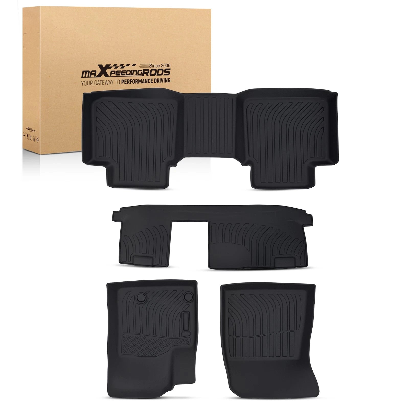All Weather Floor Mats for Mitsubishi Outlander (2022–2025) Anti-Slip TPE