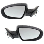 Set of 2 Heated Mirrors for Kia Optima (2014–2015) Manual Fold Paintable