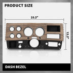 Dash Bezel Gauge Cluster Cover for Chevy GMC Pickup Truck (1975–1980)