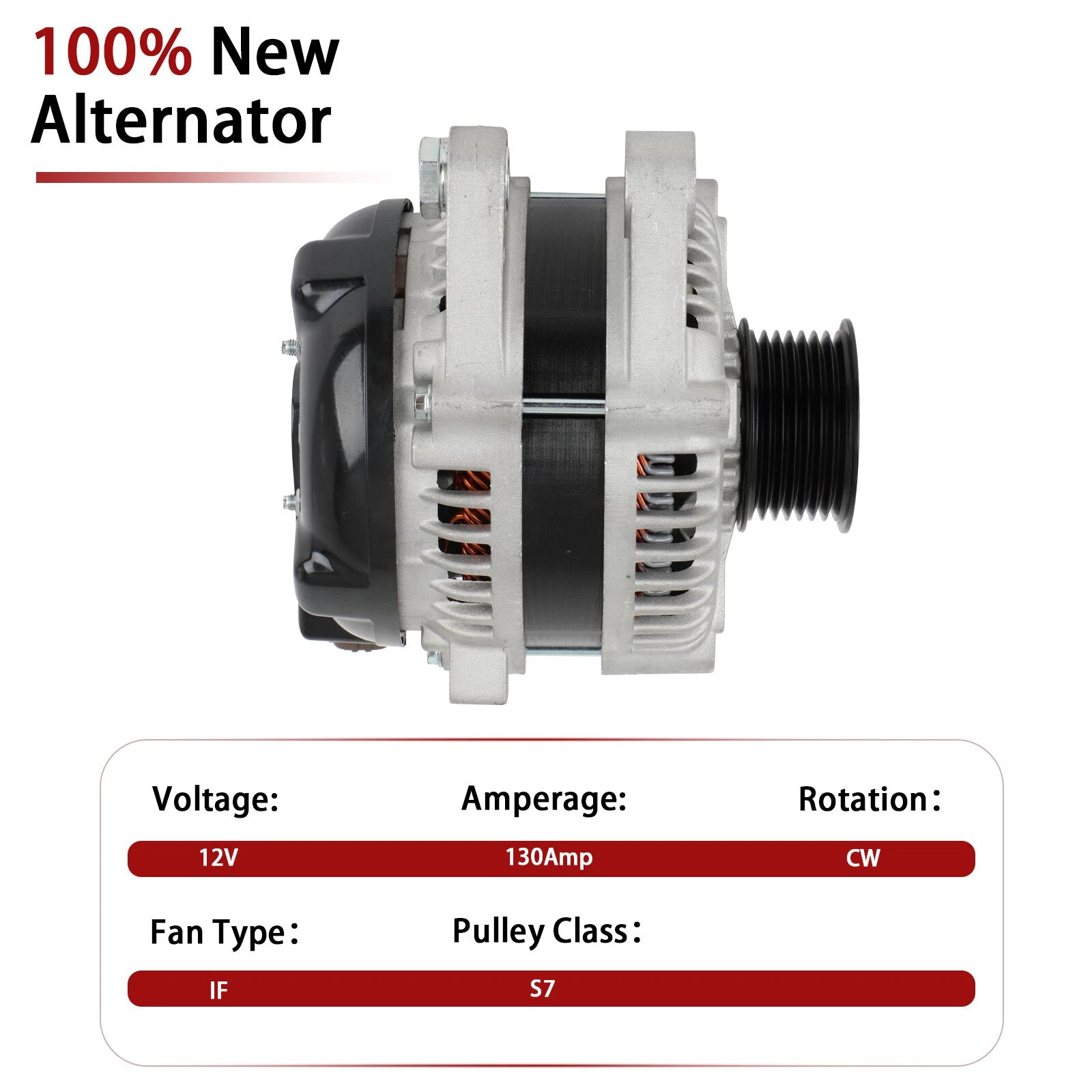 Alternator for Toyota Tacoma V6 4.0L (2005–2015) 130Amp